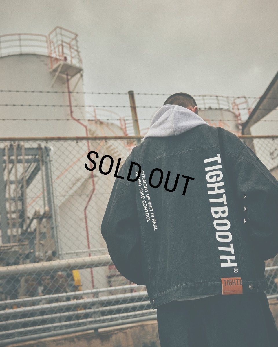 画像15: TIGHTBOOTH/LABEL LOGO DENIM JACKET（Black）［デニムJKT-24秋冬］ (15)