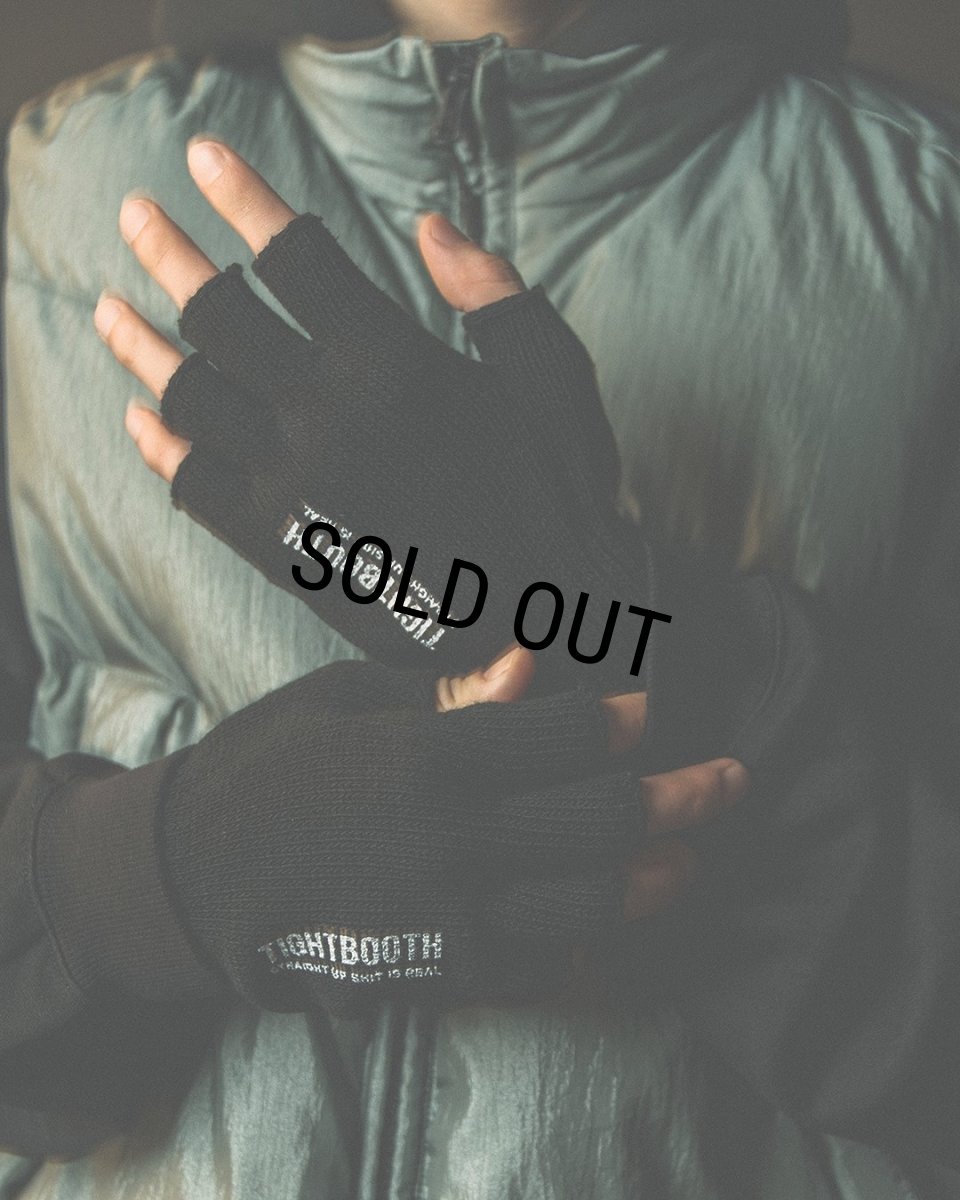 画像4: TIGHTBOOTH/LOGO FINGERLESS GLOVE（Black）［フィンガーレスグローブ-24秋冬］ (4)