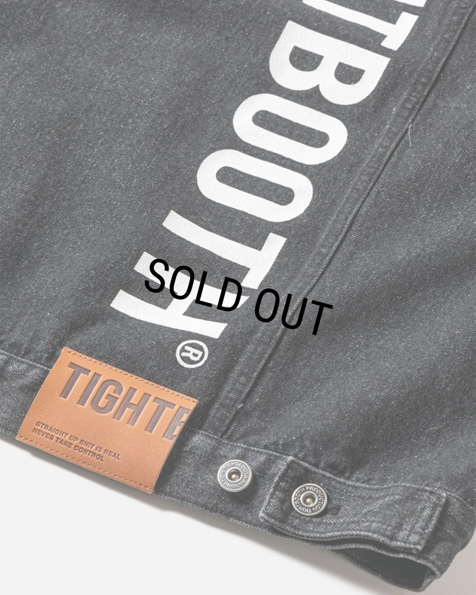 画像9: TIGHTBOOTH/LABEL LOGO DENIM JACKET（Black）［デニムJKT-24秋冬］ (9)