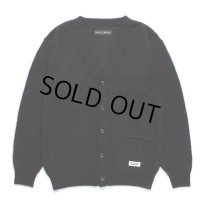 WACKO MARIA/MOHAIR KNIT CARDIGAN（BLACK）［モヘアカーディガン-24秋冬］