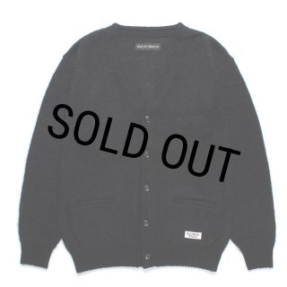 WACKO MARIA/MOHAIR KNIT CARDIGAN（BLACK）［モヘアカーディガン-24
