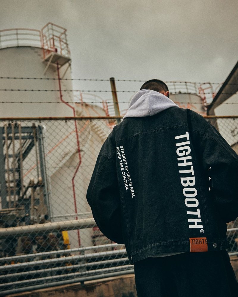 画像3: TIGHTBOOTH/LABEL LOGO DENIM JACKET（Black）［デニムJKT-24秋冬］