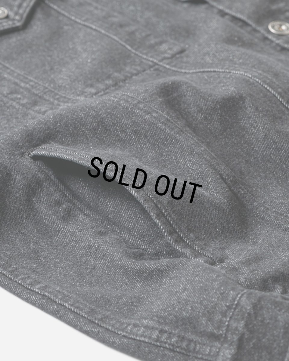 画像7: TIGHTBOOTH/LABEL LOGO DENIM JACKET（Black）［デニムJKT-24秋冬］ (7)