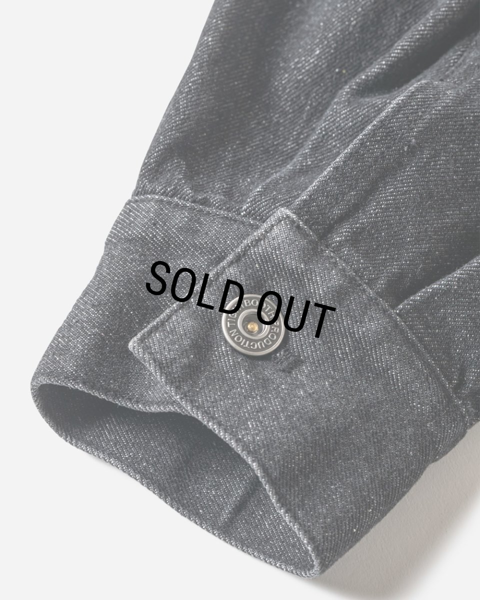 画像8: TIGHTBOOTH/LABEL LOGO DENIM JACKET（Black）［デニムJKT-24秋冬］ (8)