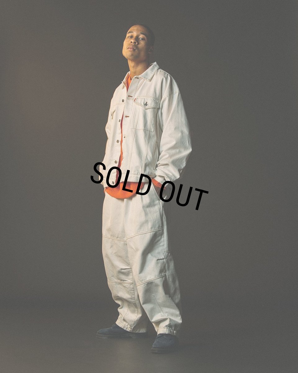 画像3: TIGHTBOOTH/LABEL LOGO DENIM JACKET（White）［デニムJKT-24秋冬］ (3)