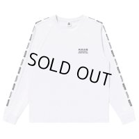 BlackEyePatch/HWC EMBROIDERED RAGLAN L/S TEE（WHITE）