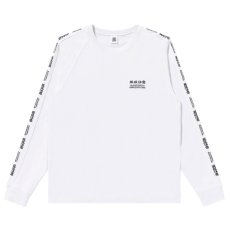 画像1: BlackEyePatch/HWC EMBROIDERED RAGLAN L/S TEE(WHITE) (1)
