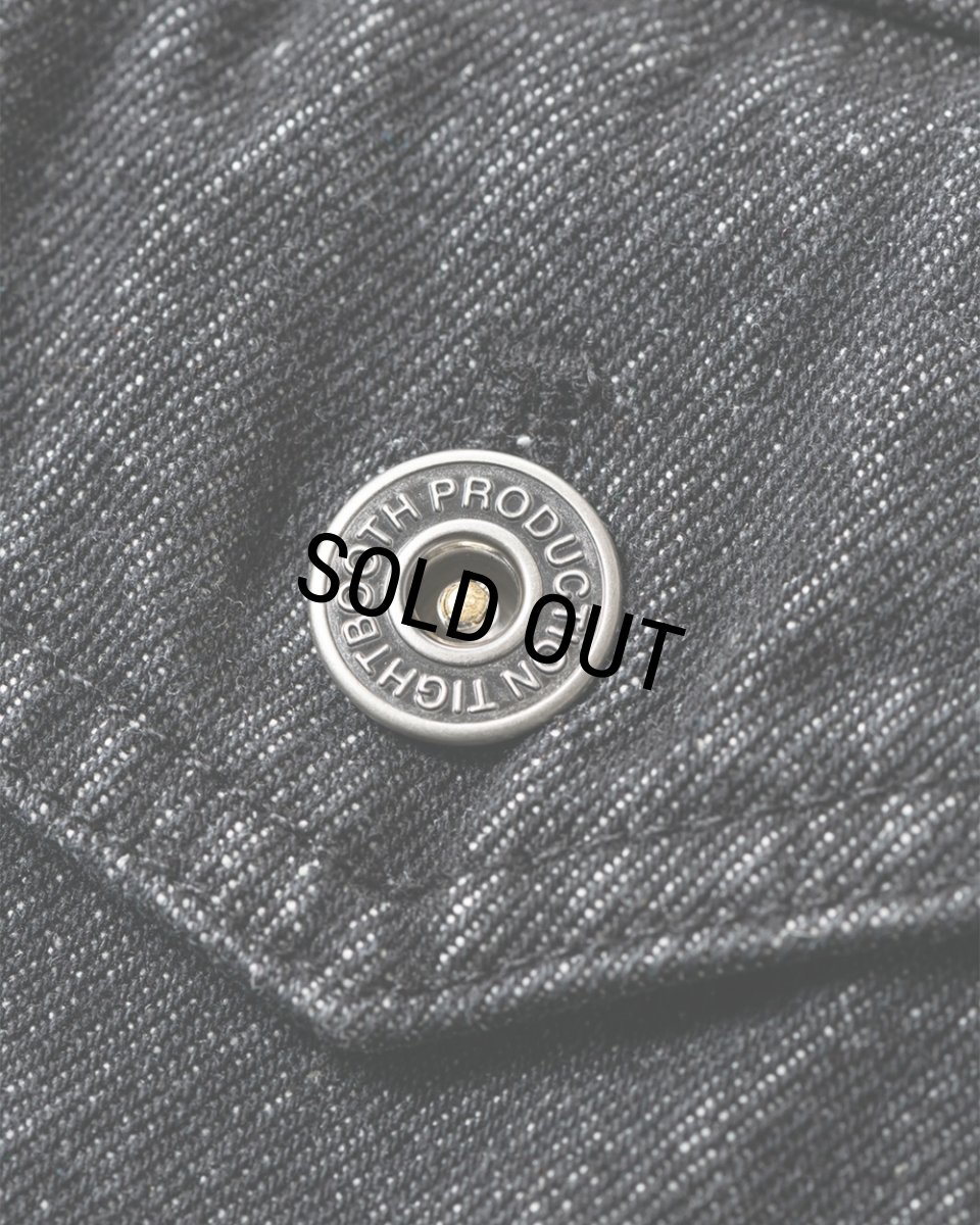 画像4: TIGHTBOOTH/LABEL LOGO DENIM JACKET（Black）［デニムJKT-24秋冬］ (4)