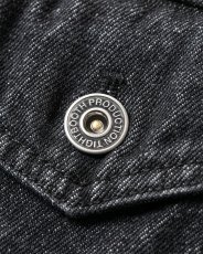 画像4: TIGHTBOOTH/LABEL LOGO DENIM JACKET（Black）［デニムJKT-24秋冬］ (4)