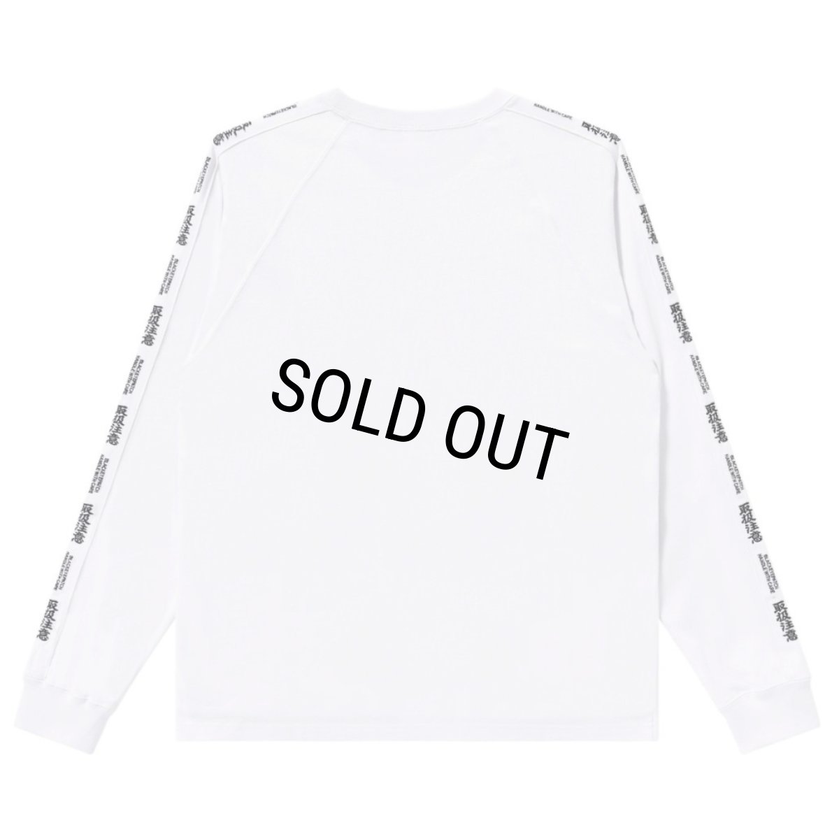 画像2: BlackEyePatch/HWC EMBROIDERED RAGLAN L/S TEE(WHITE) (2)