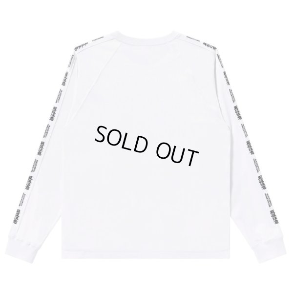 画像2: BlackEyePatch/HWC EMBROIDERED RAGLAN L/S TEE（WHITE）