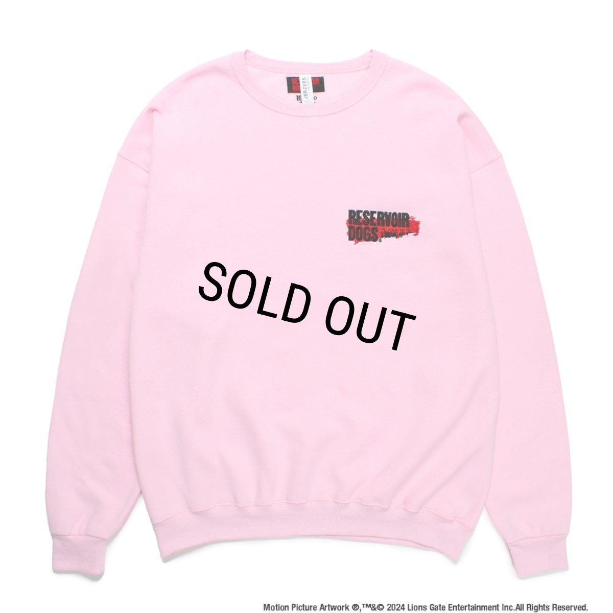 画像2: WACKO MARIA/RESERVOIR DOGS / SWEAT SHIRT（PINK）［クルーネックスウェット-24秋冬］ (2)