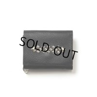 CALEE/STUDS LEATHER MULTI WALLET（BLACK）［スタッズレザーマルチウォレット-25春夏］