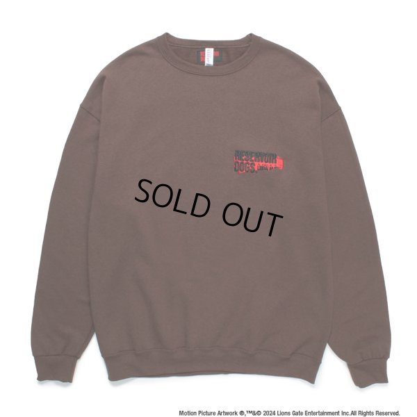画像2: WACKO MARIA/RESERVOIR DOGS / SWEAT SHIRT（BROWN）［クルーネックスウェット-24秋冬］