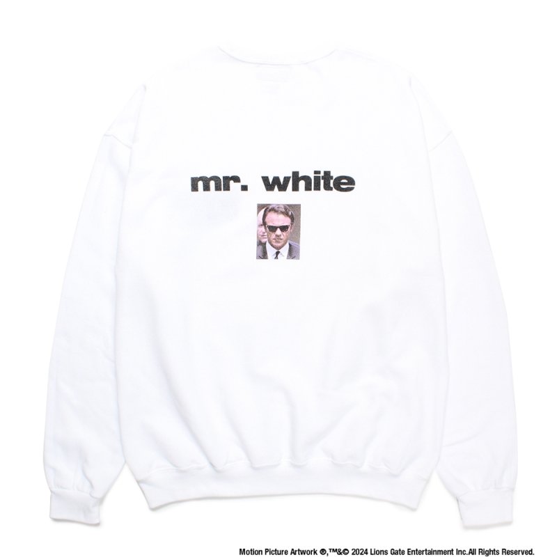 画像2: WACKO MARIA/RESERVOIR DOGS / SWEAT SHIRT（WHITE）［クルーネックスウェット-24秋冬］