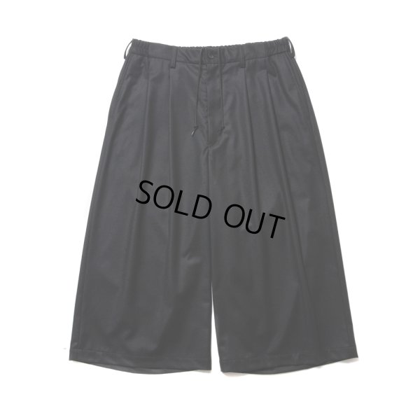 画像1: COOTIE PRODUCTIONS/CA/W Flannel Shin Cut Wide Easy Trousers（Black）［シンカットワイドイージートラウザース-24秋冬］