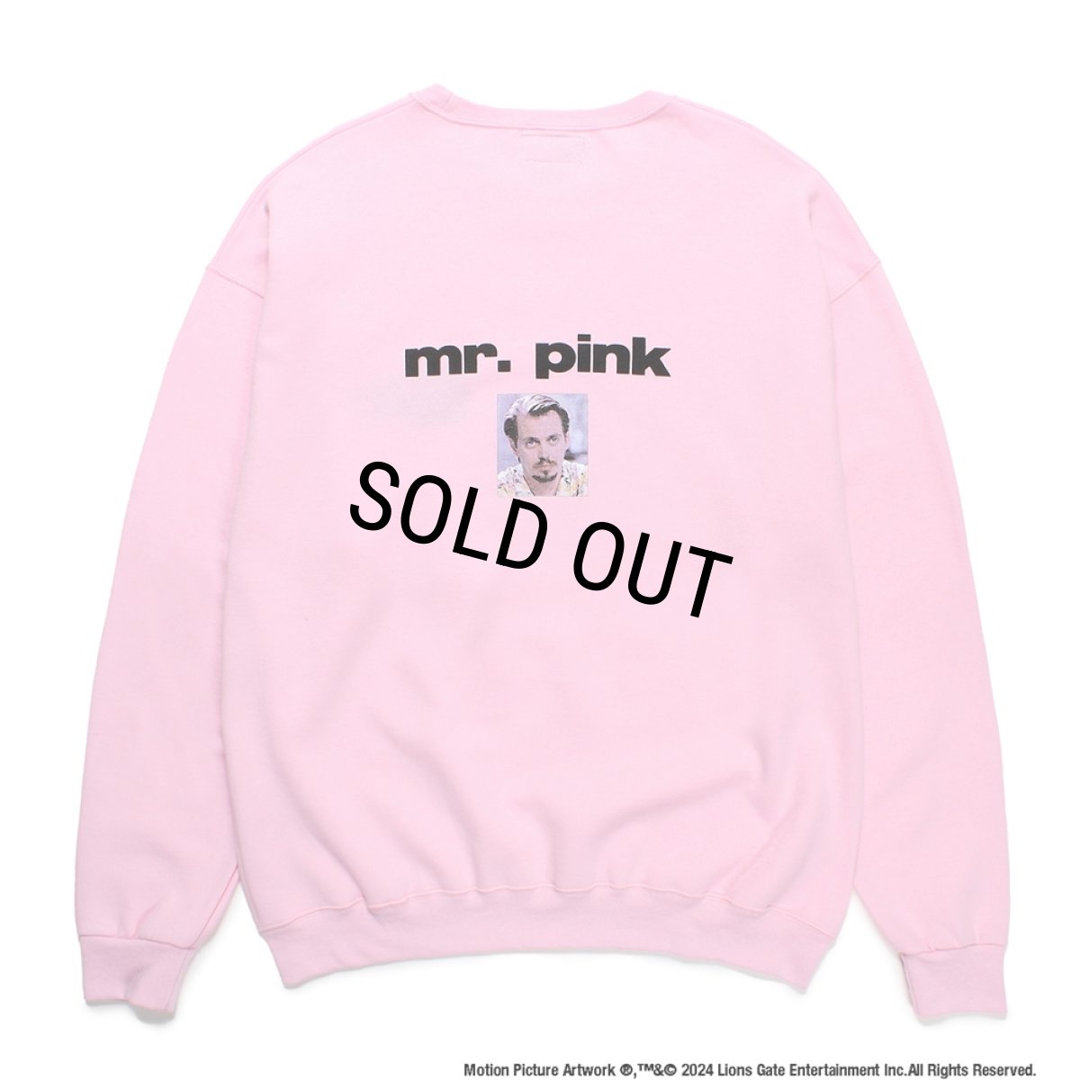 画像1: WACKO MARIA/RESERVOIR DOGS / SWEAT SHIRT（PINK）［クルーネックスウェット-24秋冬］ (1)