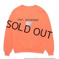 WACKO MARIA/RESERVOIR DOGS / SWEAT SHIRT（ORANGE）［クルーネックスウェット-24秋冬］