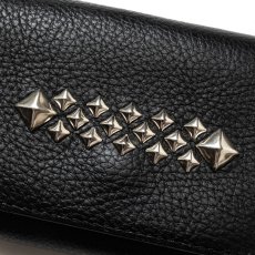 画像3: CALEE/STUDS LEATHER MULTI WALLET（BLACK）［スタッズレザーマルチウォレット-25春夏］ (3)