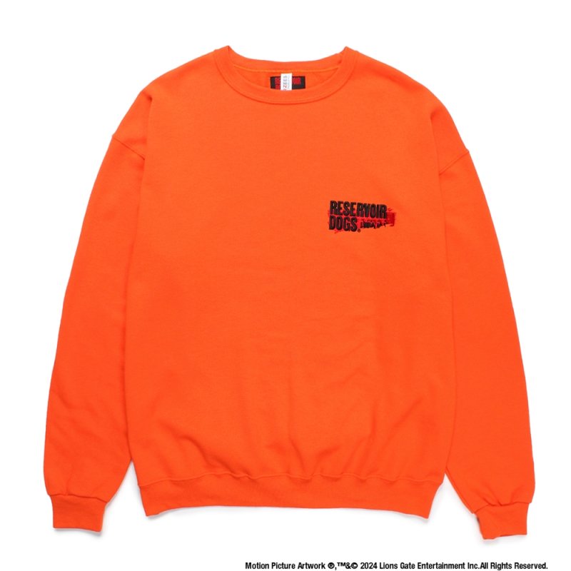 画像1: WACKO MARIA/RESERVOIR DOGS / SWEAT SHIRT（ORANGE）［クルーネックスウェット-24秋冬］