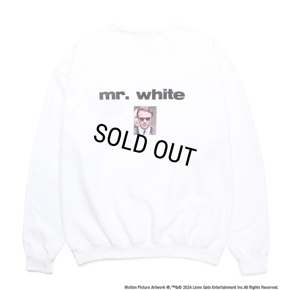 画像1: WACKO MARIA/RESERVOIR DOGS / SWEAT SHIRT（WHITE）［クルーネックスウェット-24秋冬］ (1)