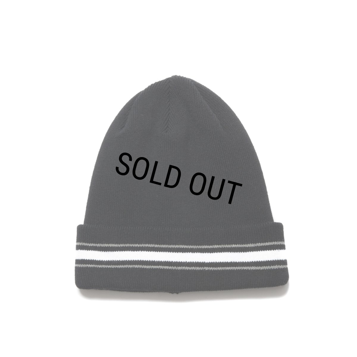 画像1: COOTIE PRODUCTIONS/Dry Tech Border Big Cuffed Beanie（Black）［ドライテックボーダービッグカフドビーニー-24秋冬］ (1)