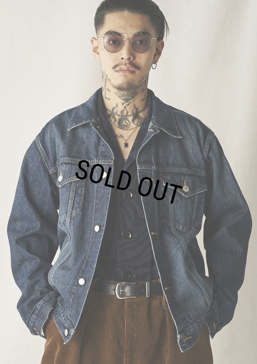 画像10: CALEE/VINTAGE REPRODUCT 3RD TYPE DENIM JACKET ＜USED＞（USED INDIGO BLUE）［3rdタイプデニムJKT-24秋冬］ (10)