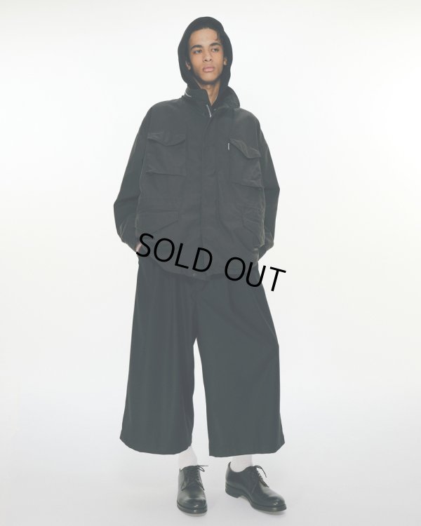画像3: COOTIE PRODUCTIONS/CA/W Flannel Shin Cut Wide Easy Trousers（Black）［シンカットワイドイージートラウザース-24秋冬］