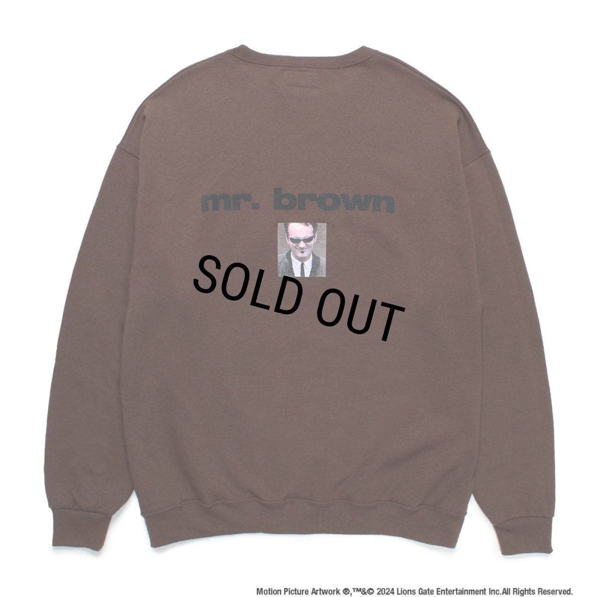 画像1: WACKO MARIA/RESERVOIR DOGS / SWEAT SHIRT（BROWN）［クルーネックスウェット-24秋冬］ (1)