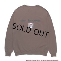WACKO MARIA/RESERVOIR DOGS / SWEAT SHIRT（BROWN）［クルーネックスウェット-24秋冬］