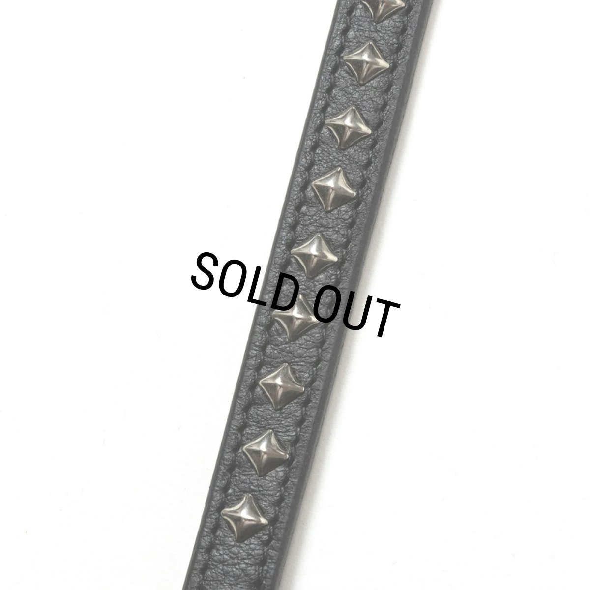 画像4: CALEE/STUDS LEATHER LONG KEY RING（BLACK）［スタッズレザーロングキーリング-24秋冬］ (4)