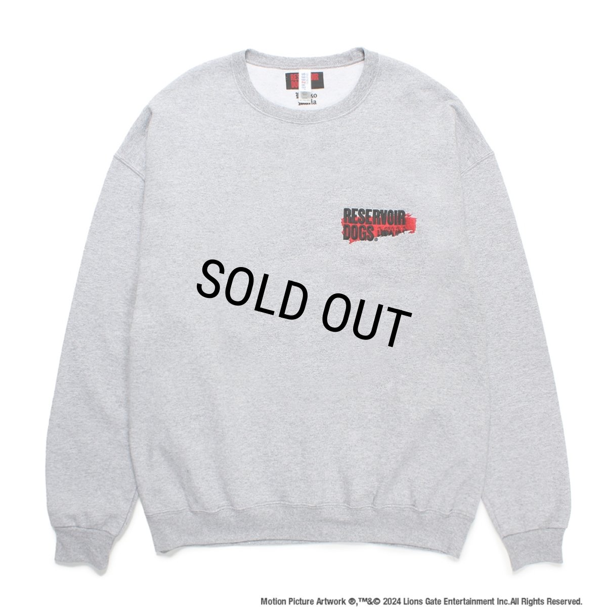 画像2: WACKO MARIA/RESERVOIR DOGS / SWEAT SHIRT（GRAY）［クルーネックスウェット-24秋冬］ (2)