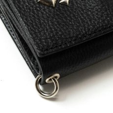 画像4: CALEE/STUDS LEATHER MULTI WALLET（BLACK）［スタッズレザーマルチウォレット-25春夏］ (4)