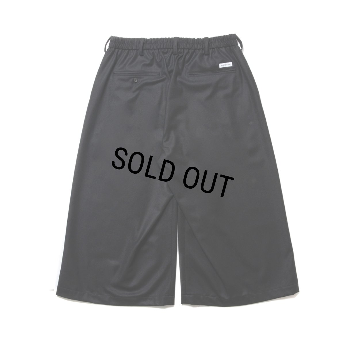 画像2: COOTIE PRODUCTIONS/CA/W Flannel Shin Cut Wide Easy Trousers（Black）［シンカットワイドイージートラウザース-24秋冬］ (2)