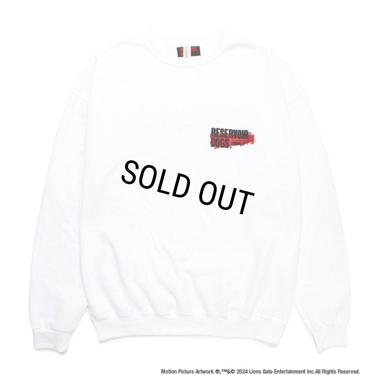 画像2: WACKO MARIA/RESERVOIR DOGS / SWEAT SHIRT（WHITE）［クルーネックスウェット-24秋冬］ (2)