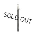 CALEE/STUDS LEATHER SHORT KEY RING（BLACK）［スタッズレザーショートキーリング-24秋冬］