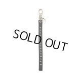 CALEE/STUDS LEATHER SHORT KEY RING（BLACK）［スタッズレザーショートキーリング-24秋冬］