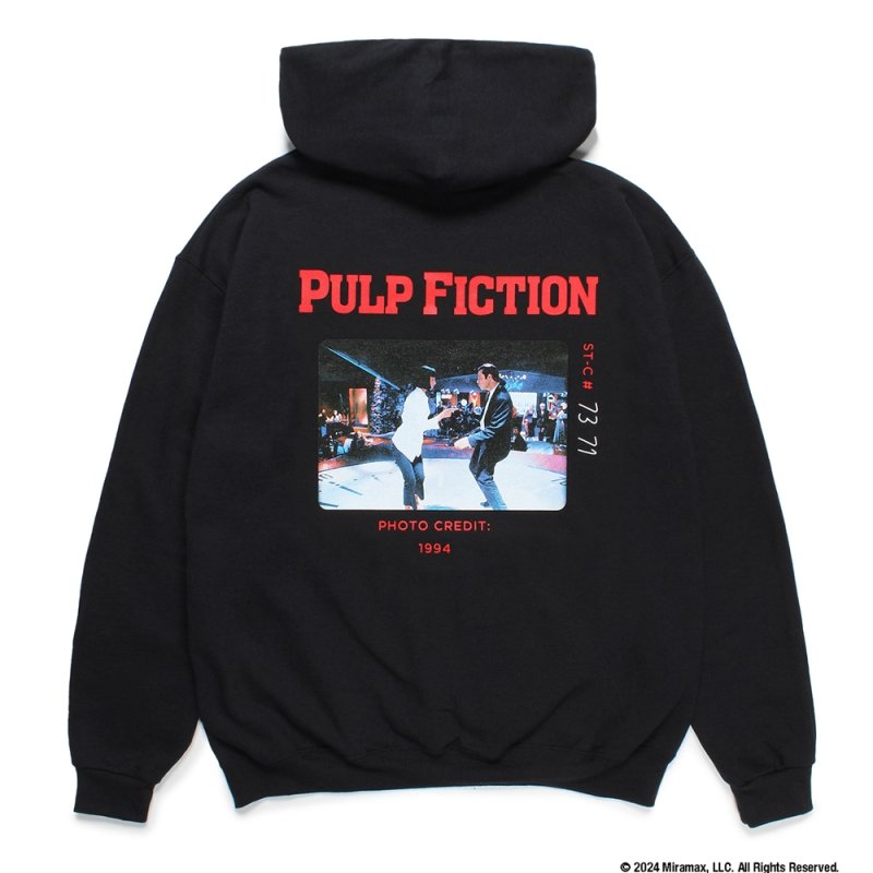 画像2: WACKO MARIA/PULP FICTION / HOODED SWEAT SHIRT（BLACK）［プルオーバーパーカー-24秋冬］