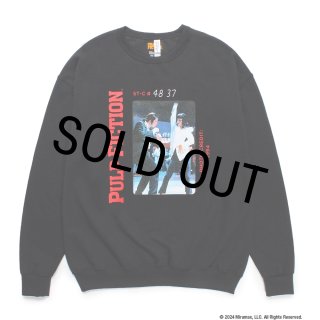 WACKO MARIA/PULP FICTION / SWEAT SHIRT（BLACK）［クルー