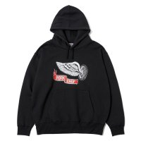 PORKCHOP/FLYING WEEL  P HOODED（×MASSES）（BLACK）［プルオーバーパーカー-24秋冬］