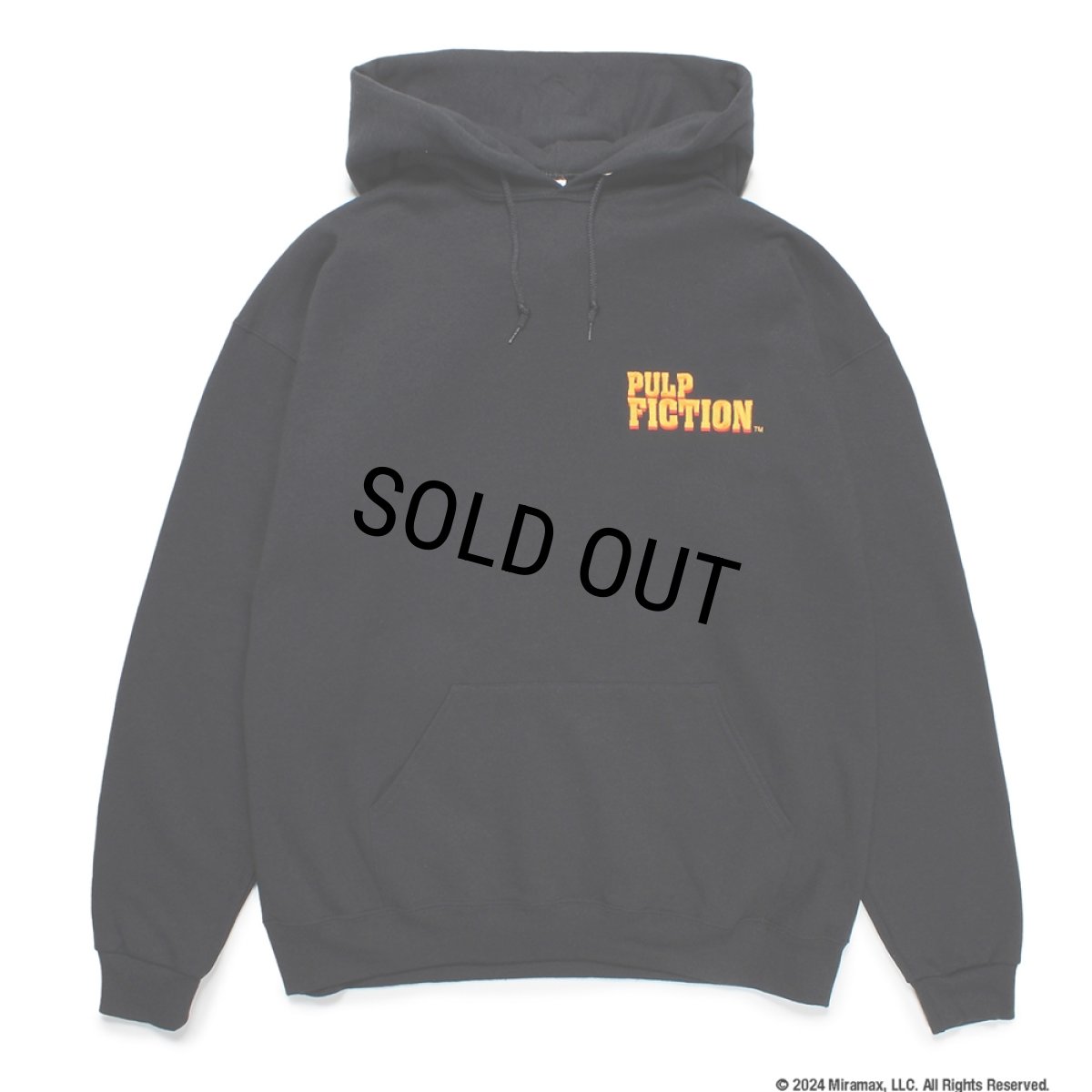 画像2: WACKO MARIA/PULP FICTION / HOODED SWEAT SHIRT（BLACK）［プルオーバーパーカー-24秋冬］ (2)