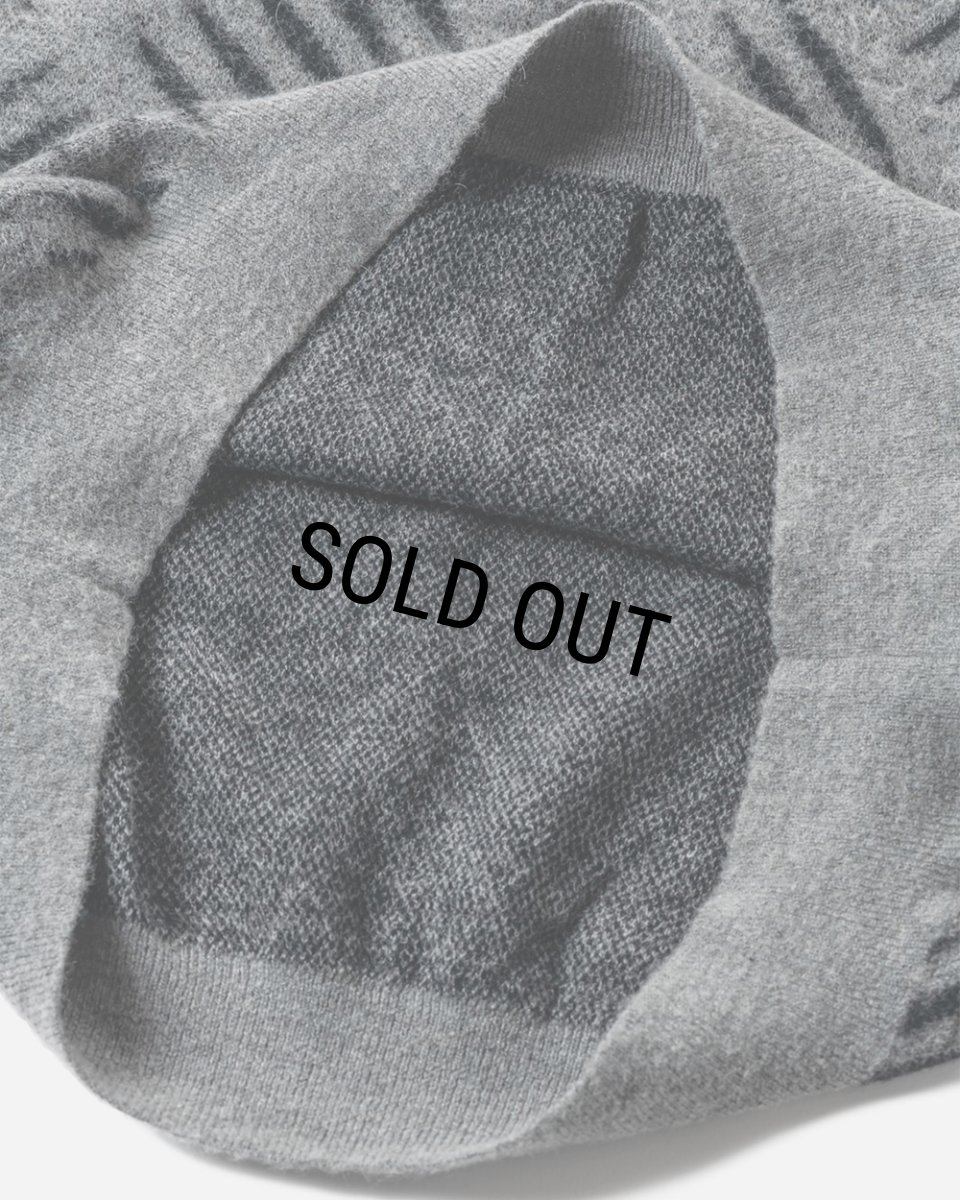 画像5: 【30%OFF】TIGHTBOOTH/CHECKER PLATE MOHAIR SWEATER（Grey）［チェッカープレートモヘアセーター-24秋冬］ (5)