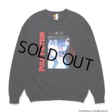 WACKO MARIA/PULP FICTION / SWEAT SHIRT（BLACK）［クルーネックスウェット-24秋冬］