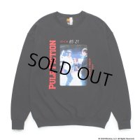 WACKO MARIA/PULP FICTION / SWEAT SHIRT（BLACK）［クルーネックスウェット-24秋冬］