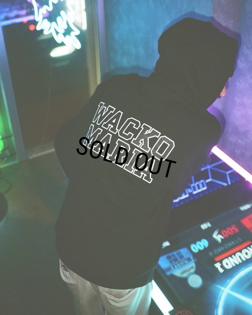 画像3: WACKO MARIA/HEAVY WEIGHT HOODED SWEAT SHIRT（BLACK）［プルオーバーパーカー-24秋冬］ (3)