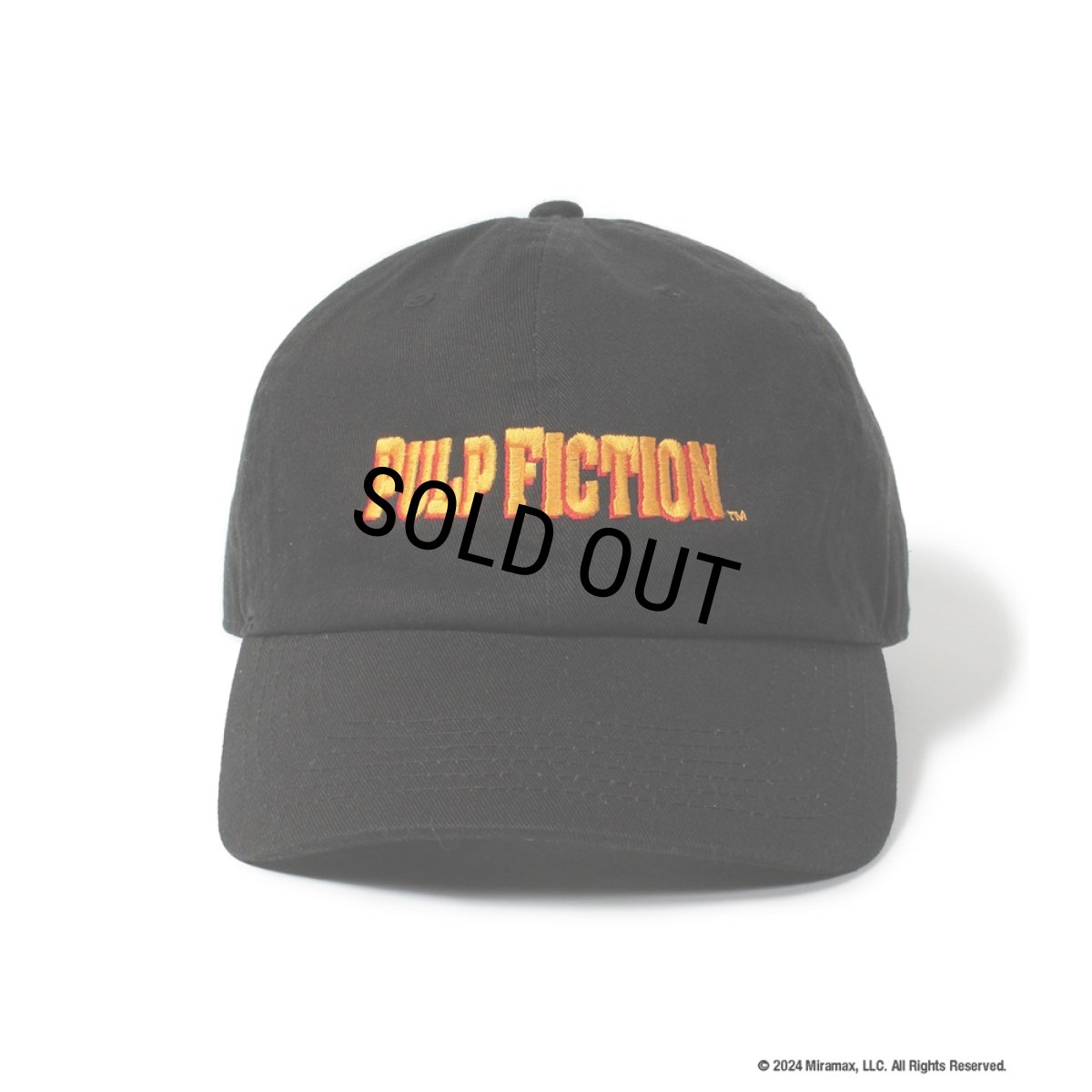 画像1: WACKO MARIA/PULP FICTION / 6 PANEL CAP（BLACK）［6パネルキャップ-24秋冬］ (1)