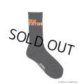 WACKO MARIA/PULP FICTION / JACQUARD SOCKS（BLACK）［ジャガードソックス-24秋冬］