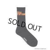 WACKO MARIA/PULP FICTION / JACQUARD SOCKS（BLACK）［ジャガードソックス-24秋冬］