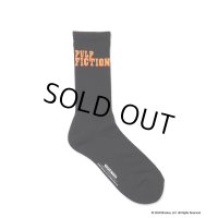 WACKO MARIA/PULP FICTION / JACQUARD SOCKS（BLACK）［ジャガードソックス-24秋冬］