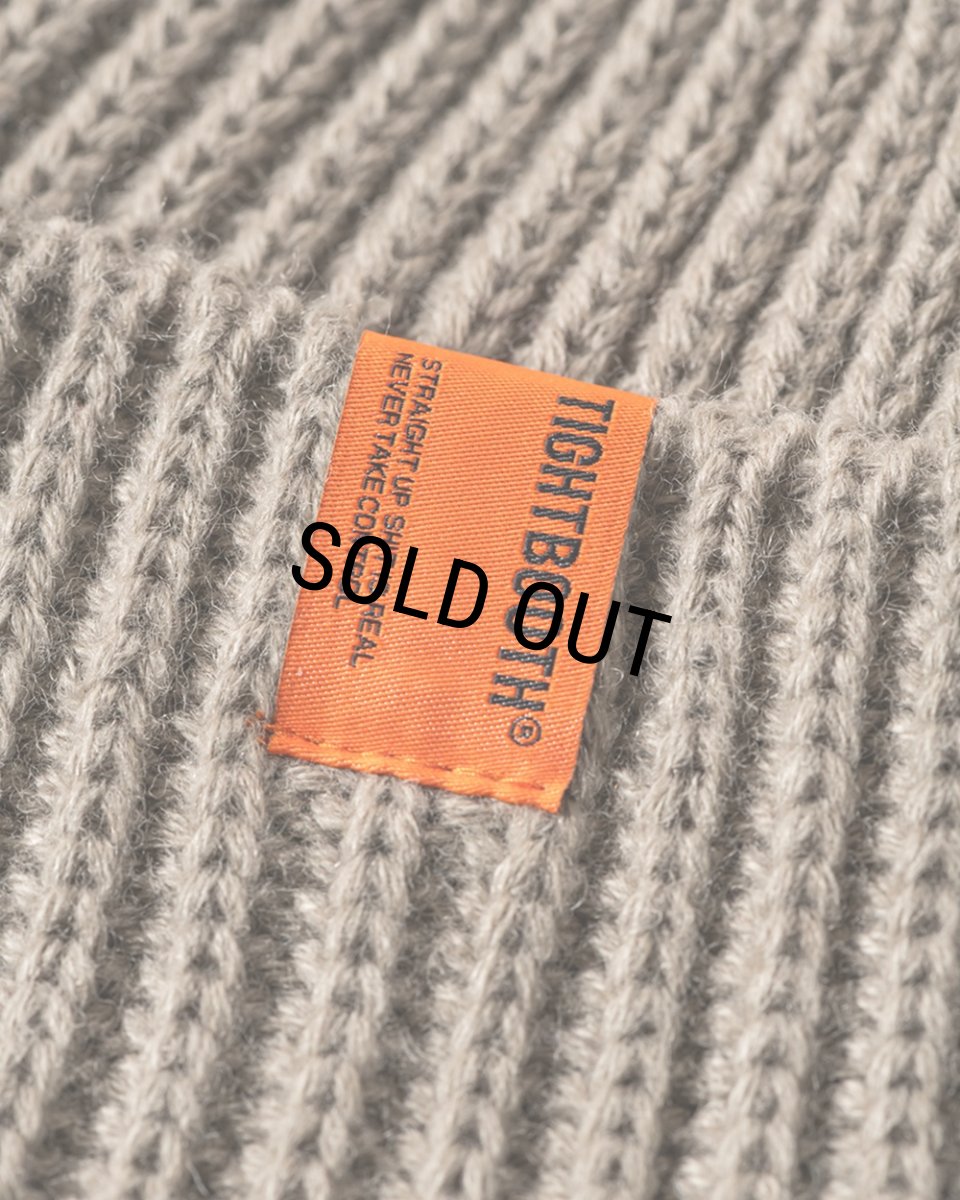 画像2: TIGHTBOOTH/TAG BEANIE（Grey）［ビーニー-24秋冬］ (2)